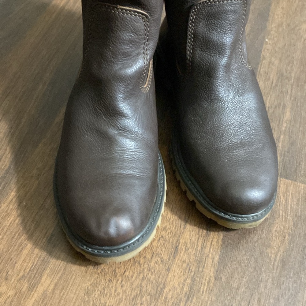 Roots Riding Brown Leather High Boots Size 38 - Picture 6 of 16